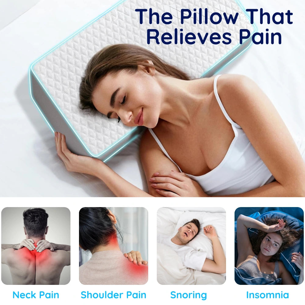 QloudCube Pillow - Designed for Side Sleepers