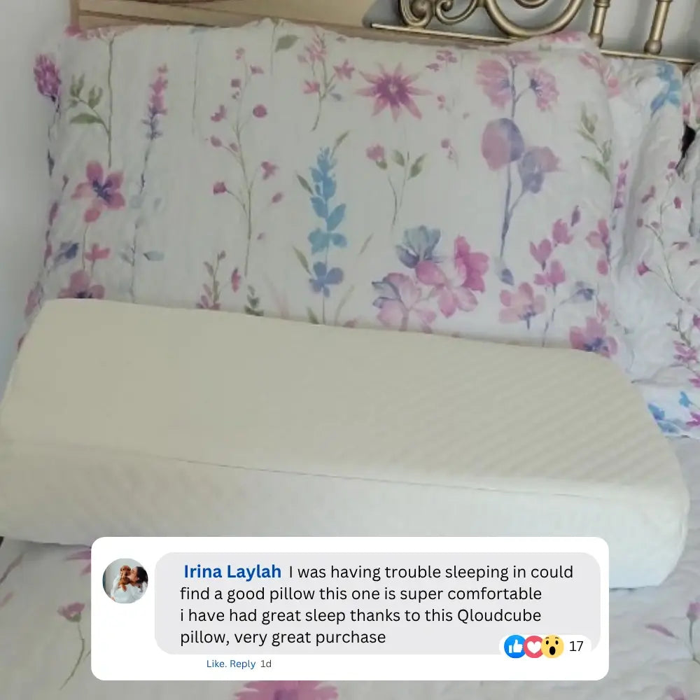 QloudCube Pillow - Designed for Side Sleepers